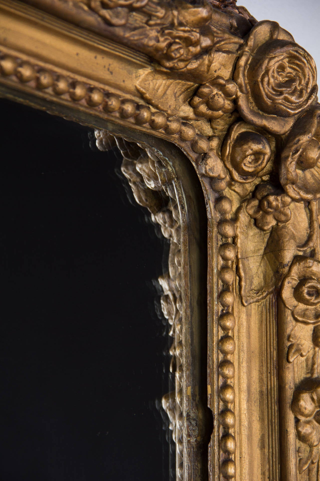 French Napoleon III Period Gilded Mirror, 1870s 4