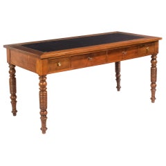 Period Louis Philippe Desk with Leather Top
