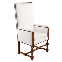 French Louis XIII Style Antique Armchair