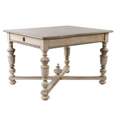 Antique French Renaissance Style Painted Table