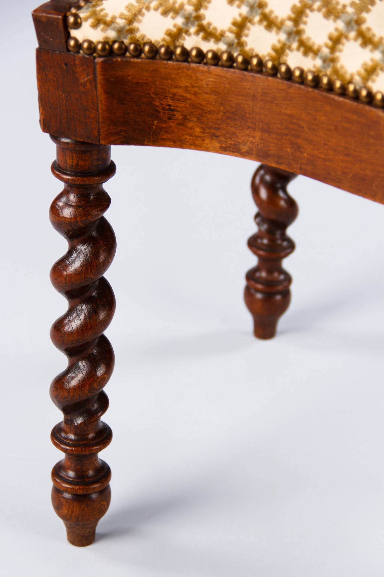 Chaise de fumeur de style néo-renaissance française de la fin des années 1800 2