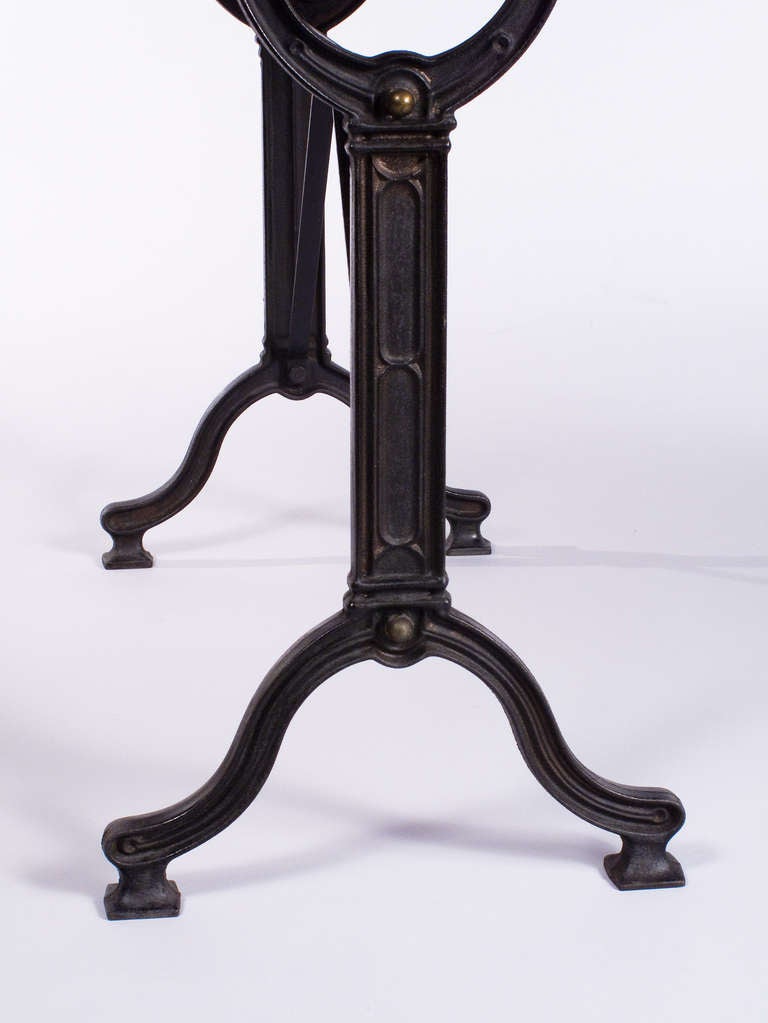 French Bistro Table with Zinc Top 4