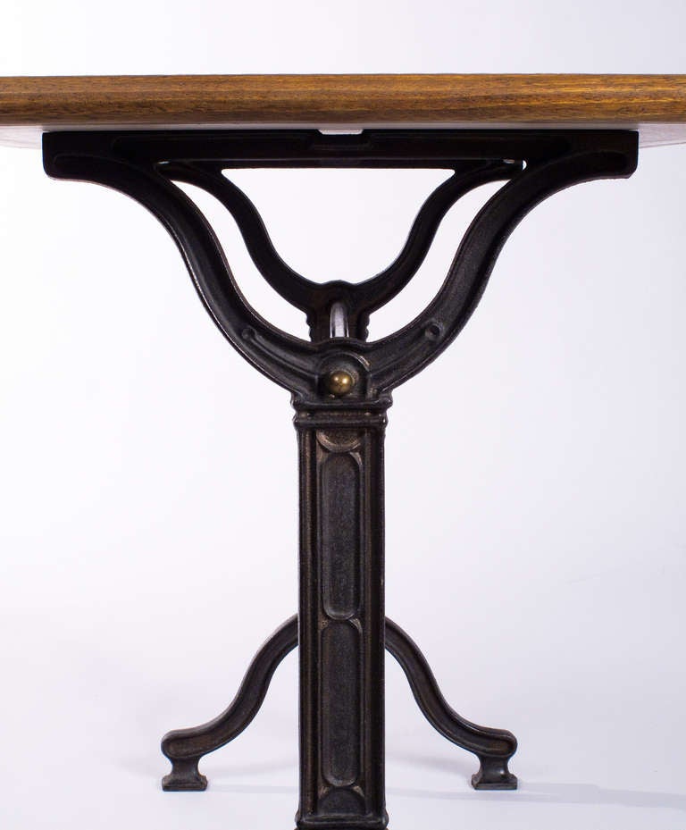 French Bistro Table with Zinc Top 3