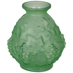 Retro French 1950
s Glass Vase