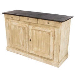 French Painted Sideboard from Alsace Region