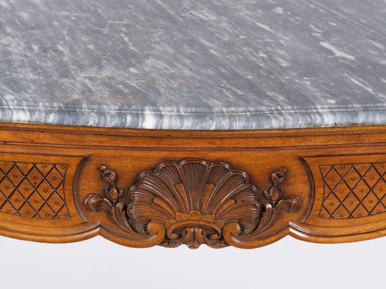 Louis XV Style Console with Marble Top 3