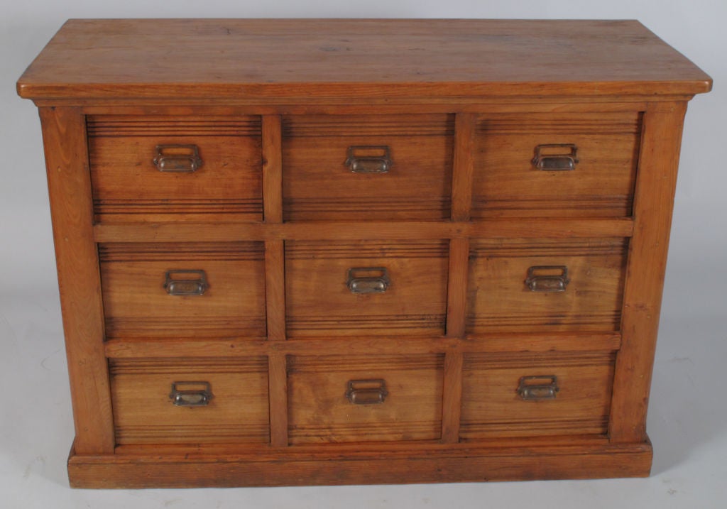 20th Century French Hardware Store Commercial Chest