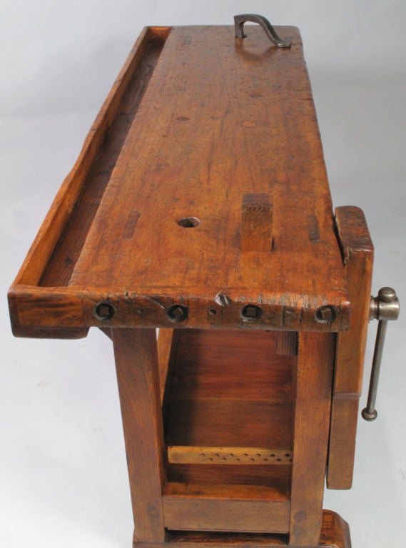 rustic workbench