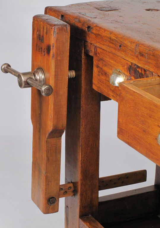 French Country Style Carpenter's Workbench at 1stdibs