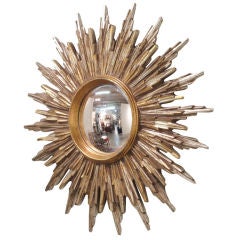 Mid-Century French Sunburst Mirror