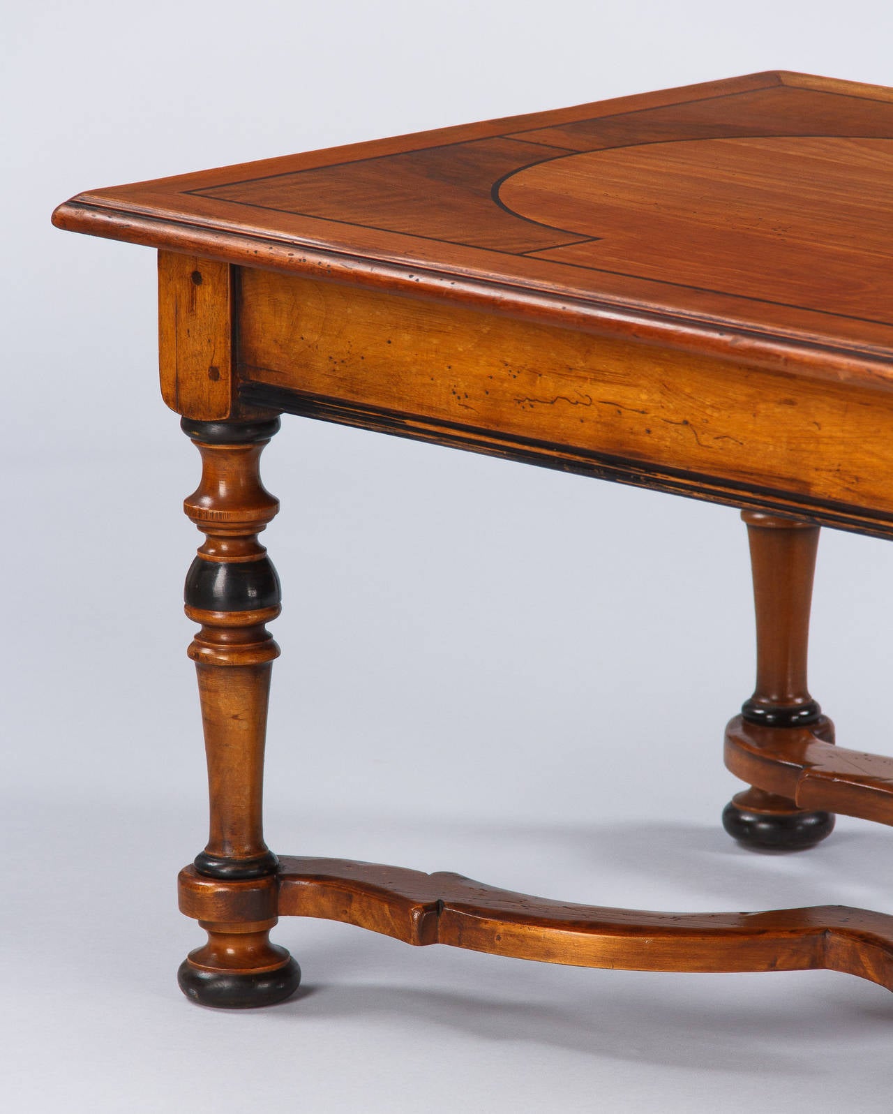 20th Century French Louis XIV Style Cherrywood Coffee Table, Early 1900s