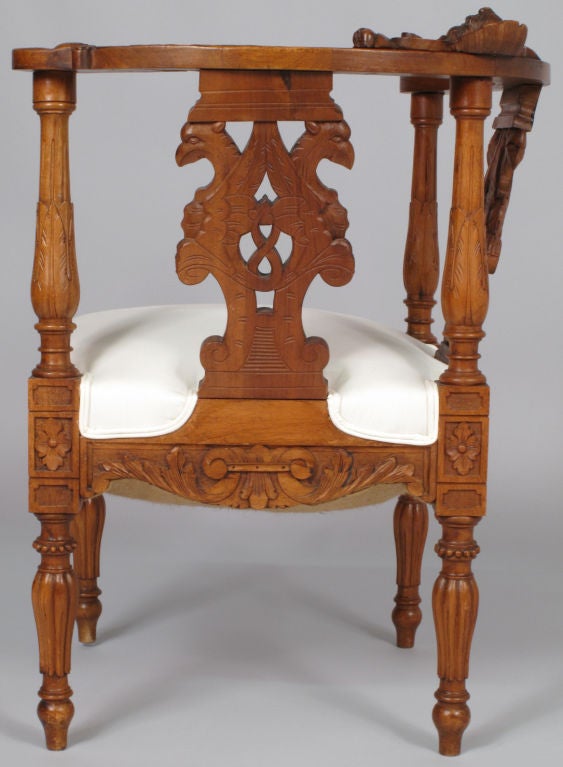 French Renaissance Style Corner Chair 2