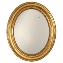 Antique Louis Philippe Oval Mirror