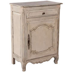 Antique French Louis XV Style Painted Confiturier Cabinet, Early 1900s