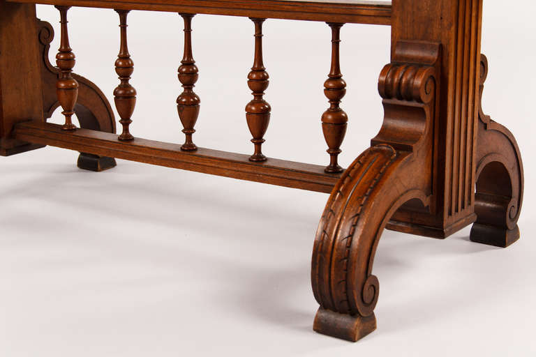Wood Rare Henri II Style Serving Table