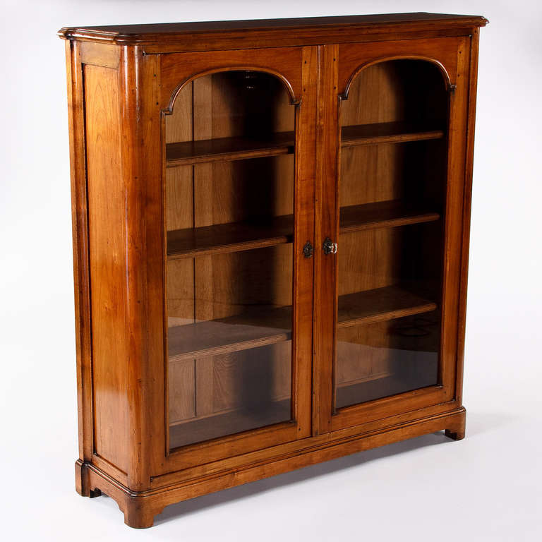 20th Century Louis XIV Style Cherrywood Bookcase