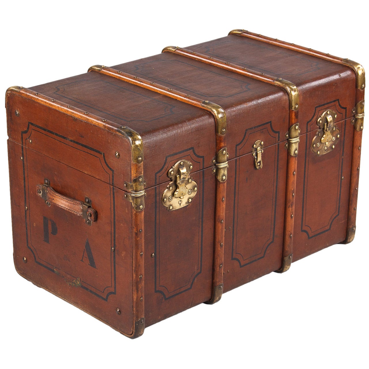 French Traveling Trunk from Provence, Early 1900s