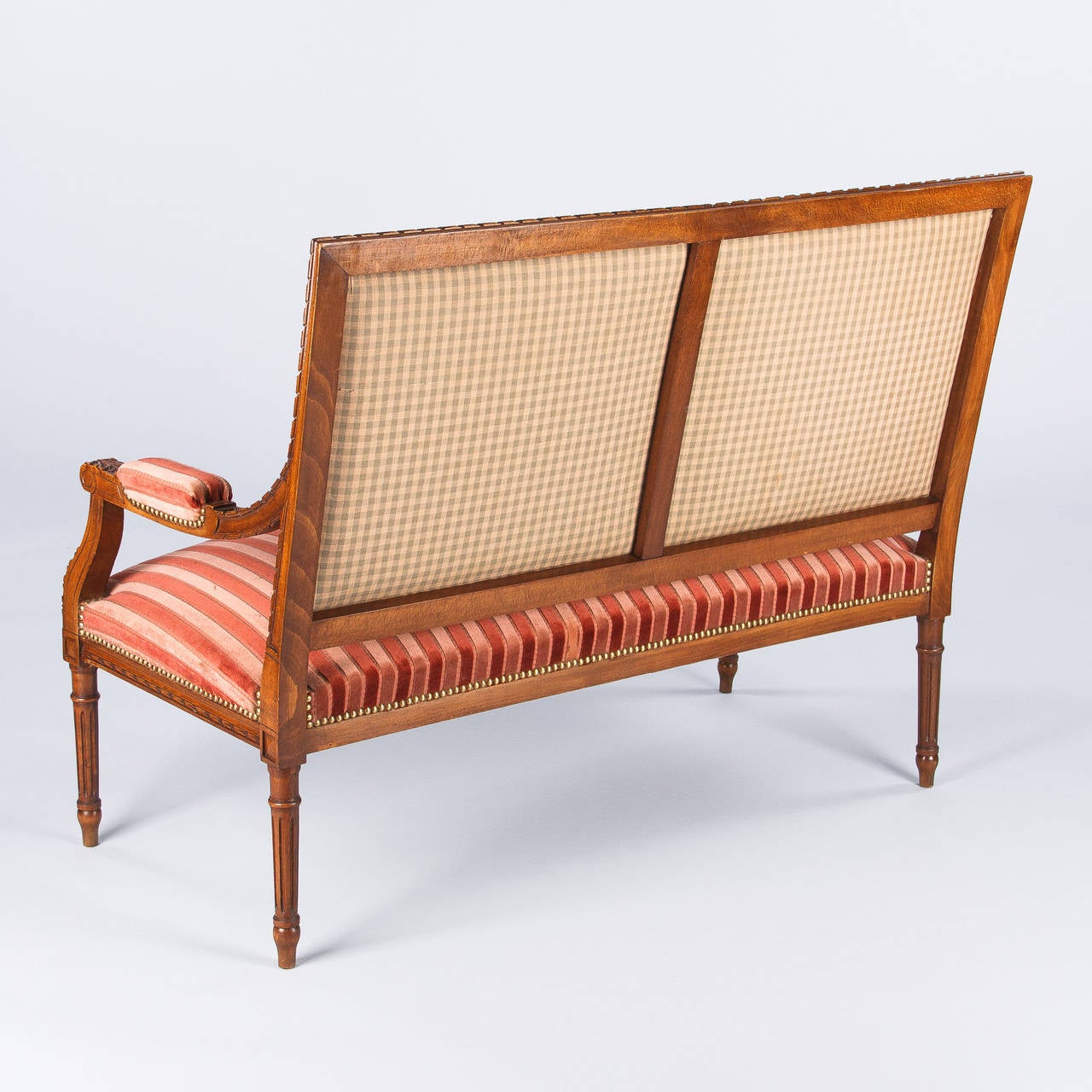 French Louis XVI Style Settee, Early 1900s 5
