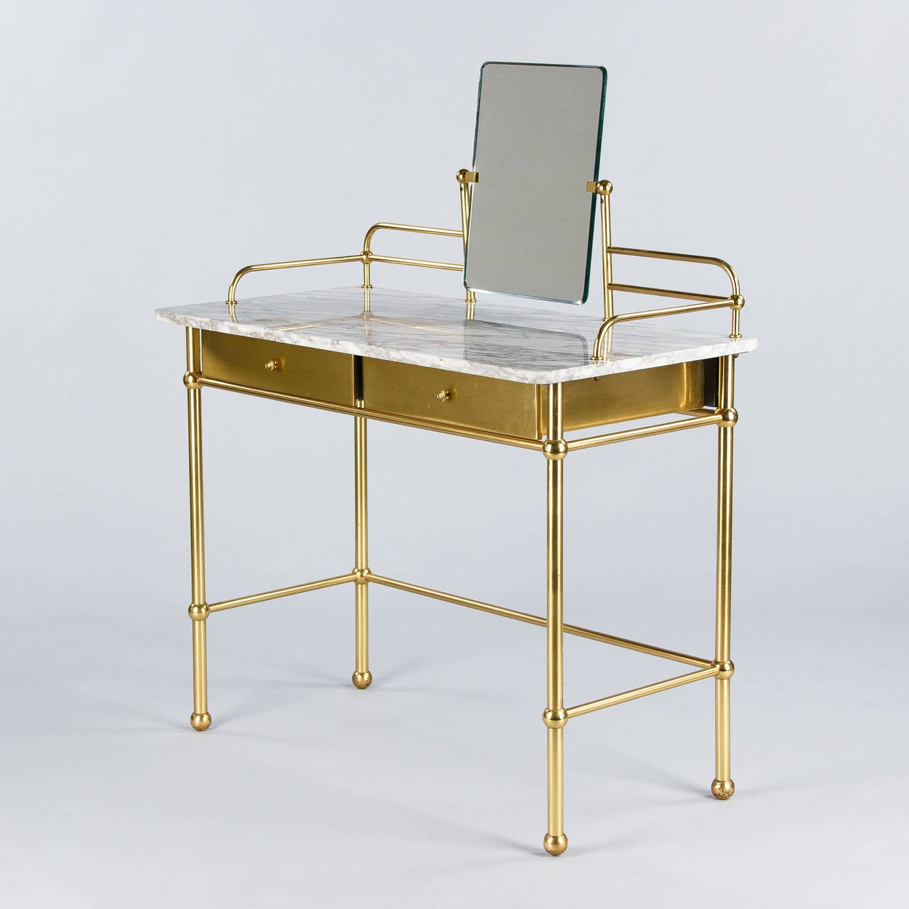 brass vanity table