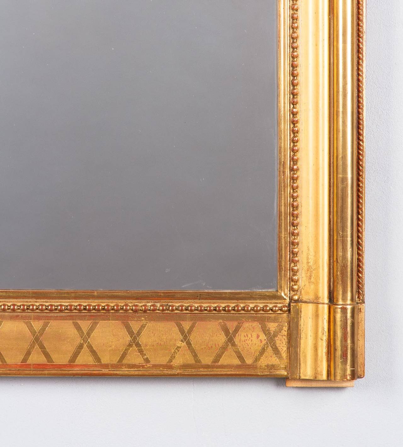 19th Century French Louis Philippe Gilded Mirror 1