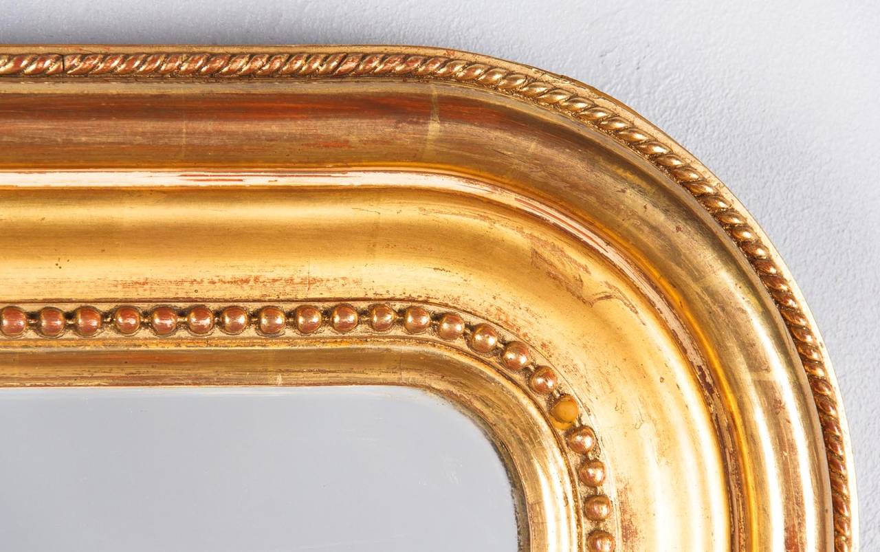 19th Century French Louis Philippe Gilded Mirror 3