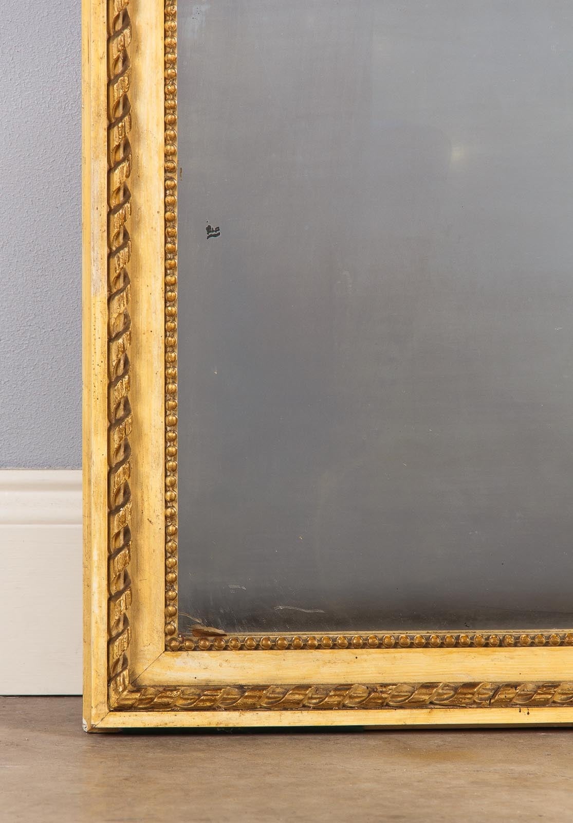 French Louis XVI Full Length Mirror, Late 1800s 1