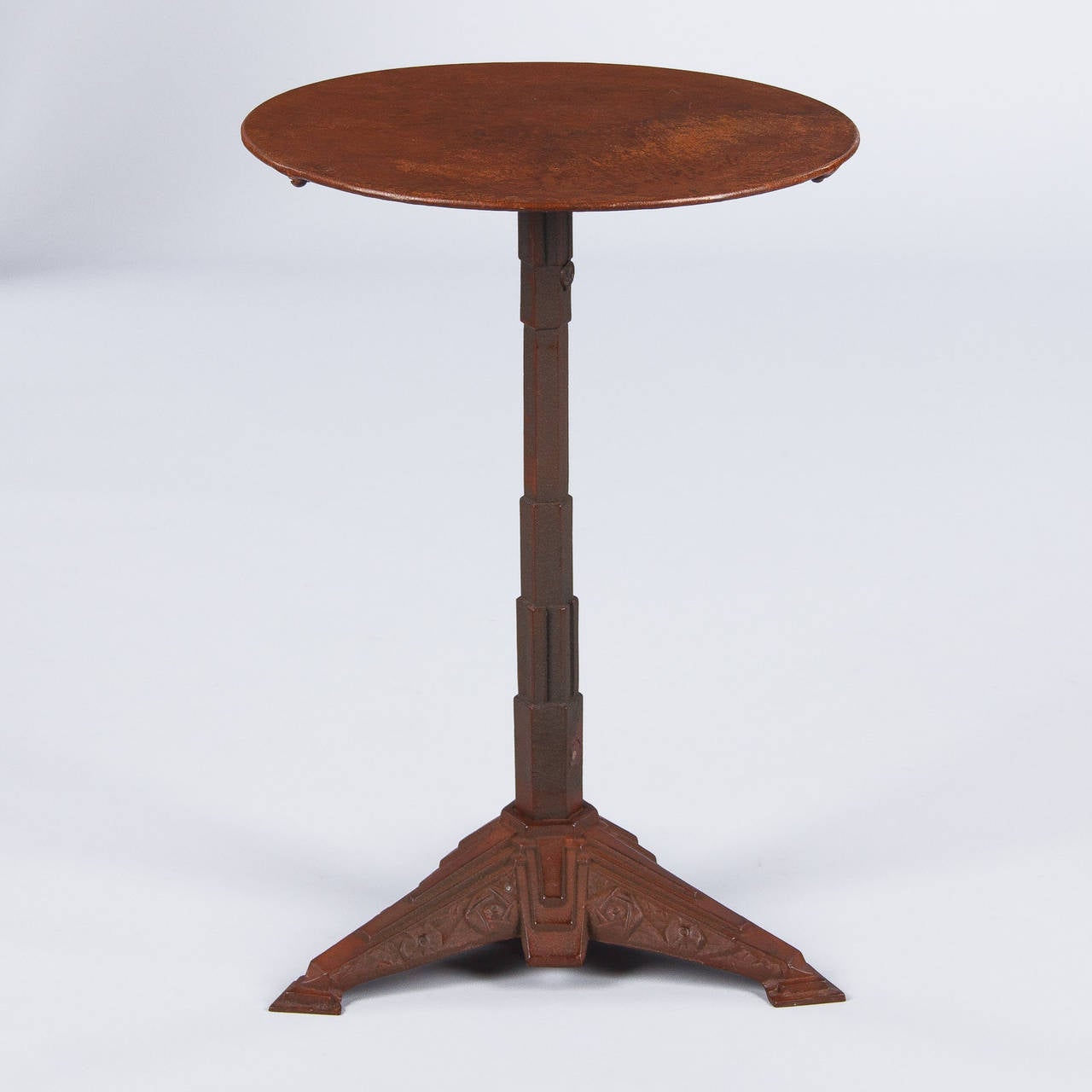 Mid-20th Century French Art Deco Bistro Table with Louis Vuitton Label, 1930s