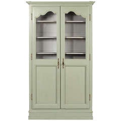 19th Century French Painted Armoire Vitrine