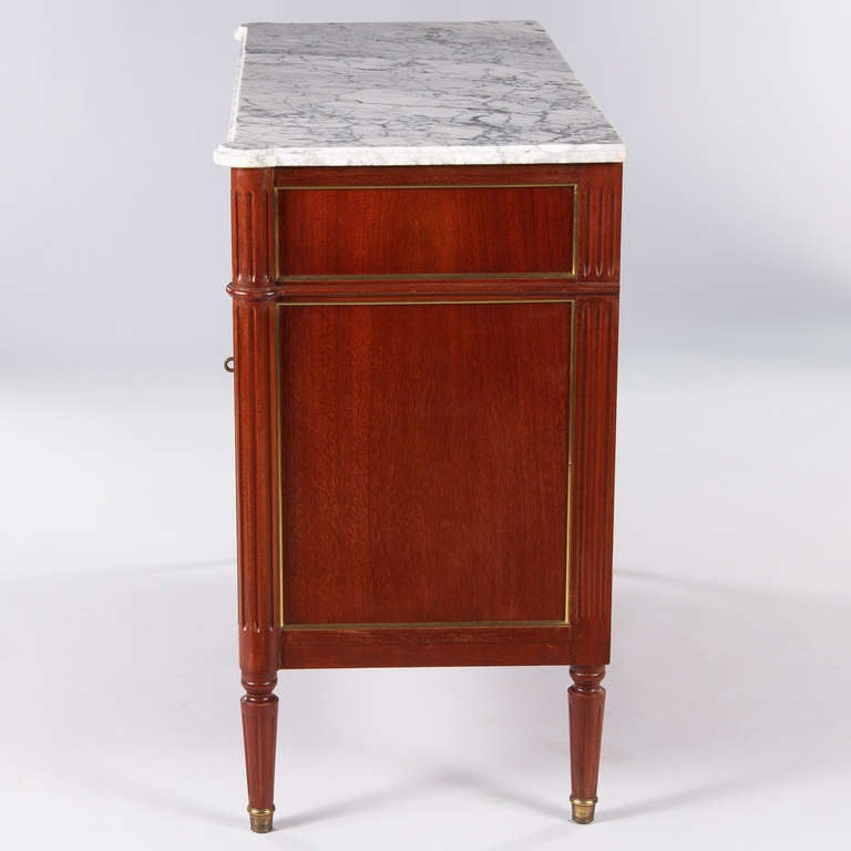 Mid-20th Century Louis XVI Style Sideboard with Marble Top