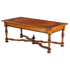 French Louis XIV Style Cherrywood Coffee Table, Early 1900s