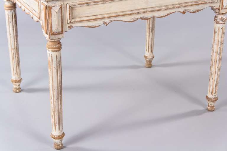 French Louis XVI Painted Hunting Table, 19th Century 6