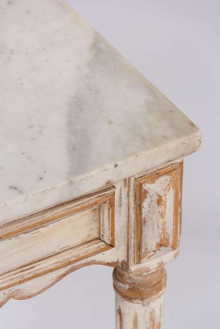 French Louis XVI Painted Hunting Table, 19th Century 4