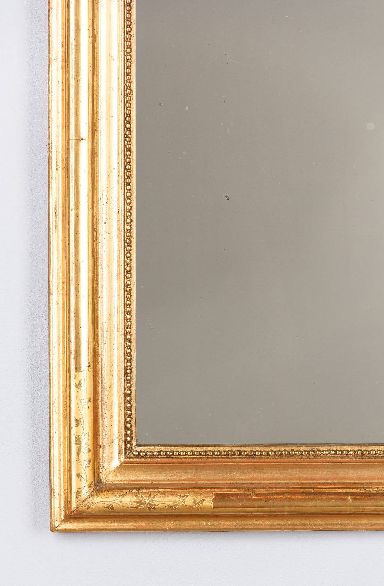 19th Century French Louis Philippe Gold Leaf Mirror 1