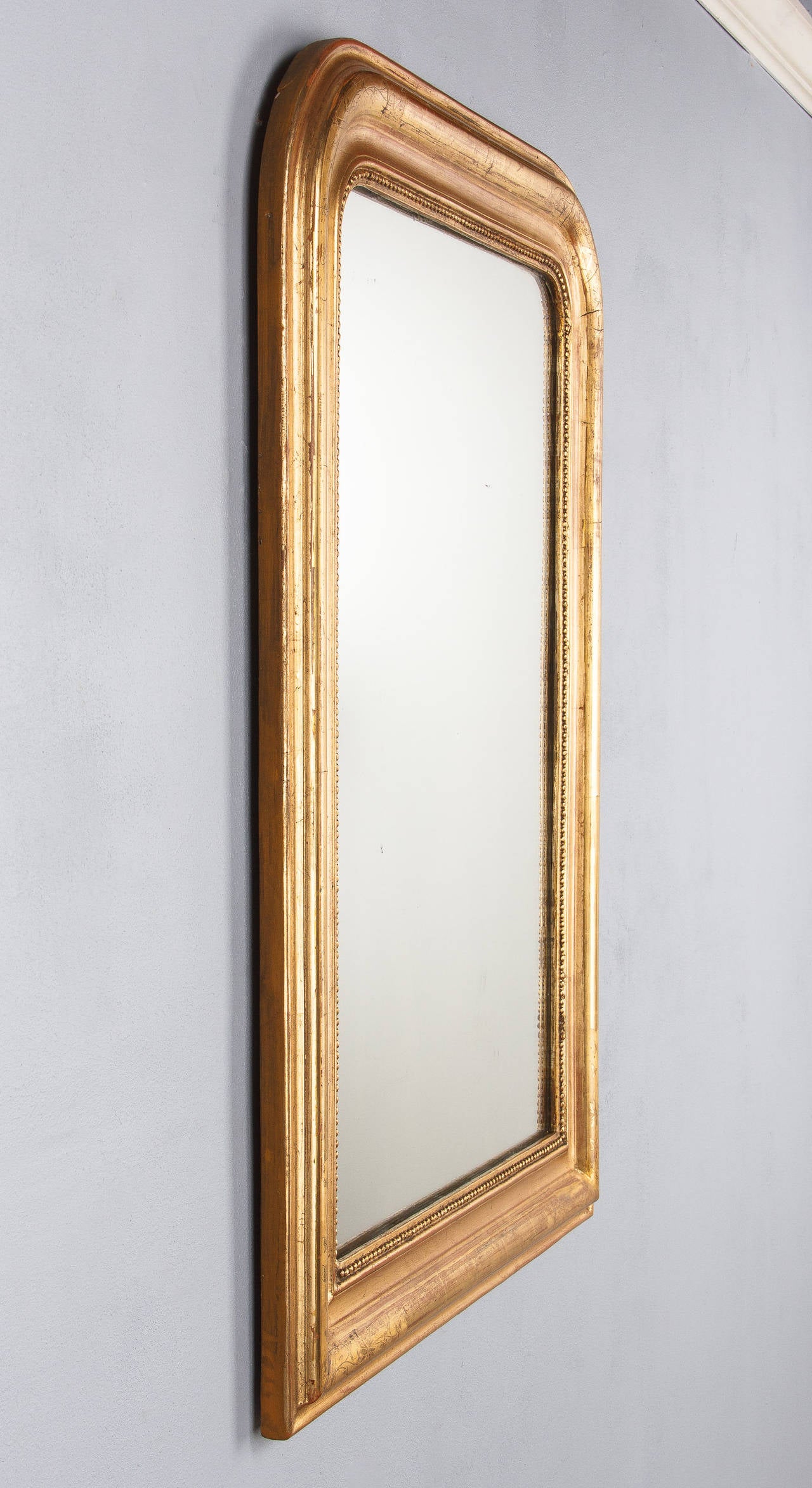19th Century French Louis Philippe Gold Leaf Mirror 2