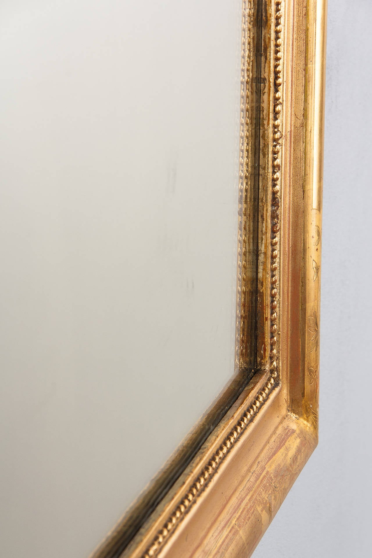 19th Century French Louis Philippe Gold Leaf Mirror 5