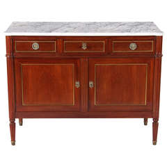 Louis XVI Style Sideboard with Marble Top