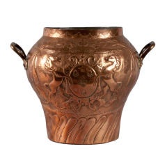 French Copper Cache Pot