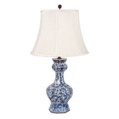 Blue & White Delft Ceramic Lamp