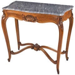 Louis XV Style Console with Marble Top