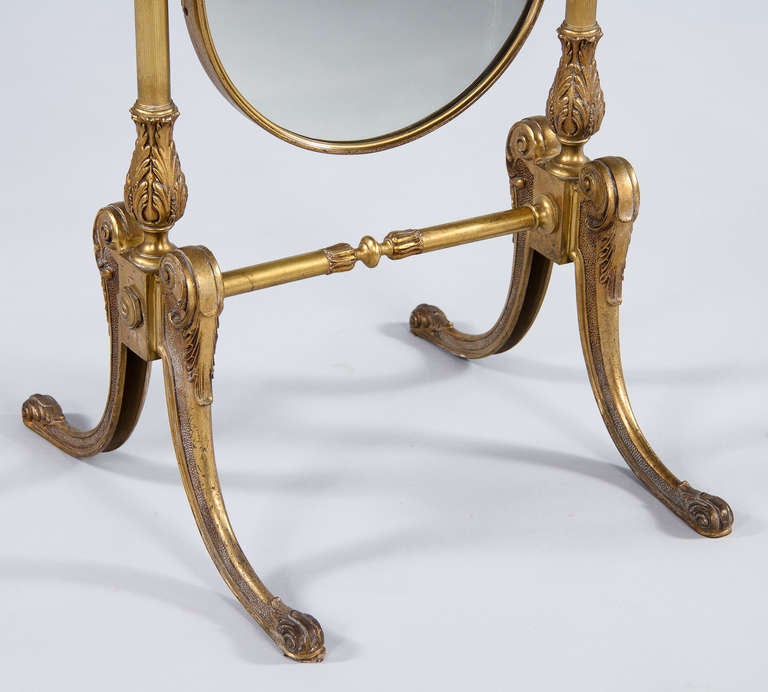 Mid-20th Century French Cheval Mirror 