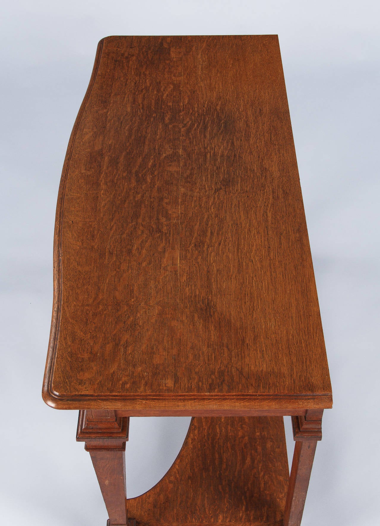 French Louis XIV Style Oak Console Table, circa 1893 2