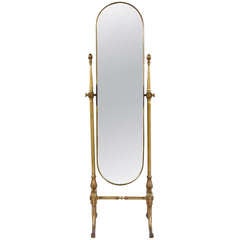 Vintage French Cheval Mirror "Psyche"