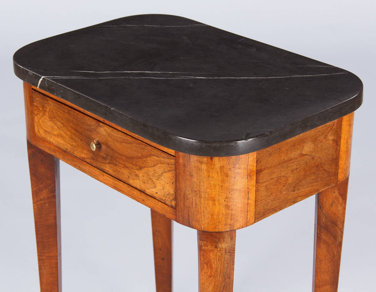 19th Century French Louis Philippe Marble-Top Side Table 6