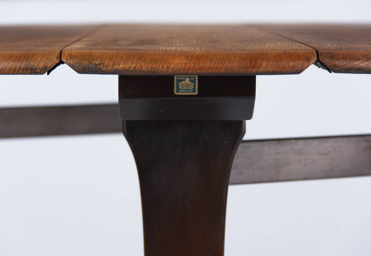 Mid-20th Century Midcentury Oak Gateleg Table by Ercol, England