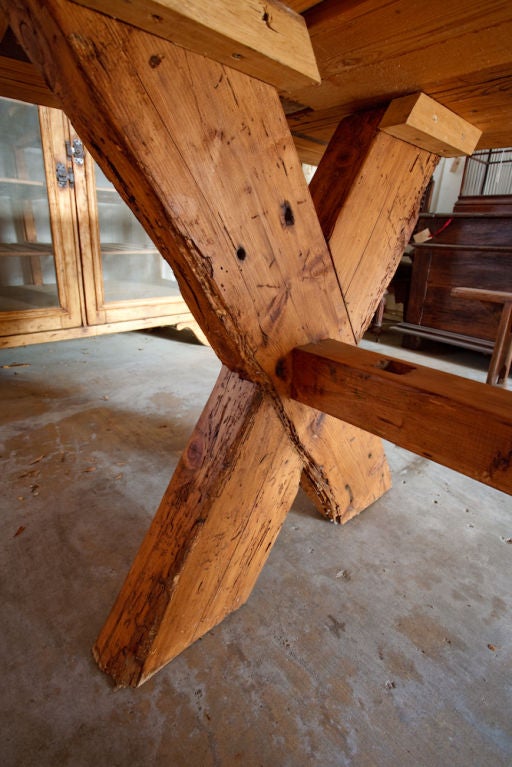 French Country Rustic Farm Dining Table 2