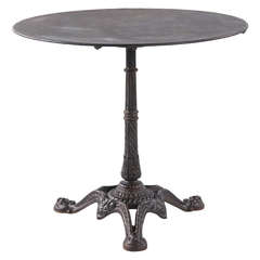 1920s French Forged Iron Gueridon Table
