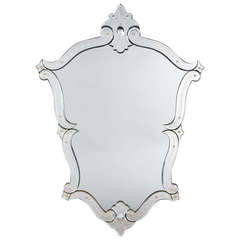 Neoclassical Venetian Glass Mirror