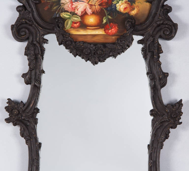 20th Century French Rococo Style Full Length Trumeau Mirror, 1920s