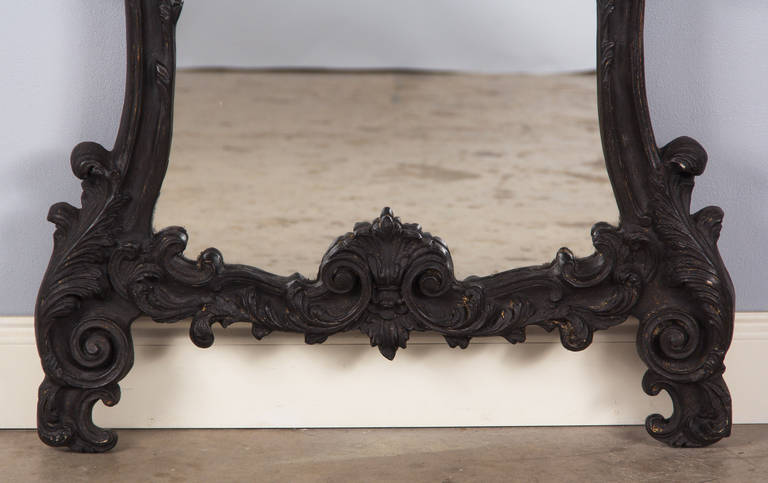 French Rococo Style Full Length Trumeau Mirror, 1920s 1
