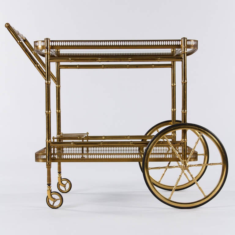 Maison Bagues Brass Bar Cart 1